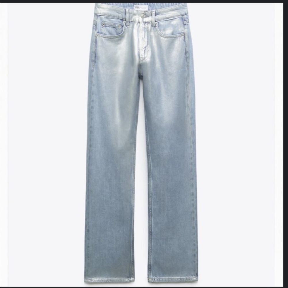 Zara Metallic Jeans